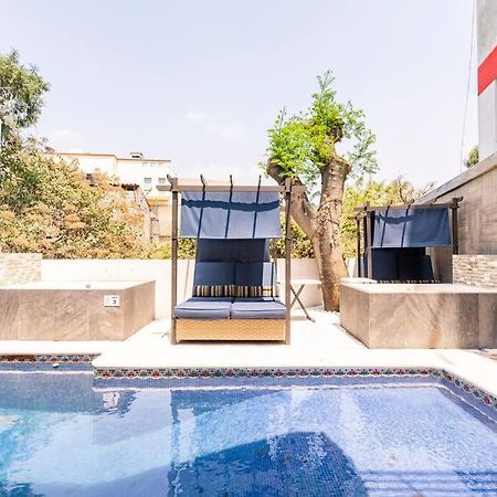 Loft Arte Y Diseno Alberca Climatizada, Amenidades Y Lujo, Terraza Privada Con Asador De Carbon, Cuernavaca Somos Los Unicos Que Te Ofrecemos Para Tu Uso Personal Y Exclusivo 2 Jacuzzis Con Agua Caliente Y Sistema De Hidromasaje Tipo Spa Kültér fotó