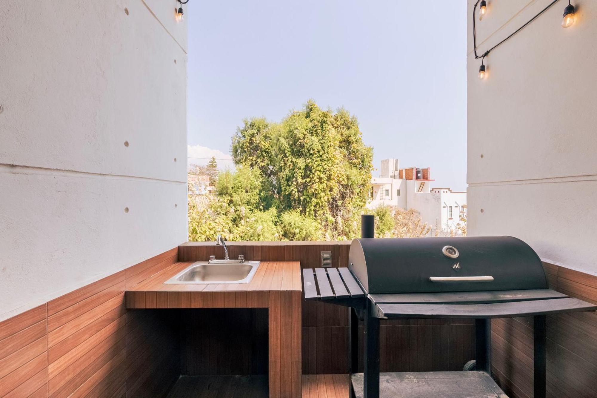 Loft Arte Y Diseno Alberca Climatizada, Amenidades Y Lujo, Terraza Privada Con Asador De Carbon, Cuernavaca Somos Los Unicos Que Te Ofrecemos Para Tu Uso Personal Y Exclusivo 2 Jacuzzis Con Agua Caliente Y Sistema De Hidromasaje Tipo Spa Kültér fotó